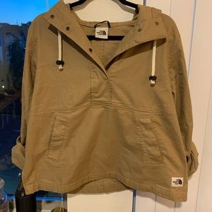 Canvas north face hoodie pullover